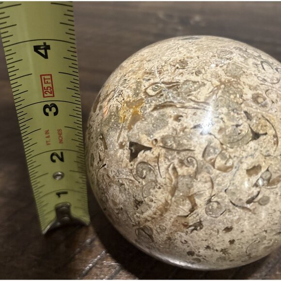 4” Natural Color Stone Marble Polished Paperweight “ Made In Pakistan” Heavy! - Picture 4 of 4